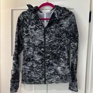 Lululemon Black Print Scuba Hoodie Size 6
